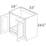 B33FH1RS Salem White Shaker RTA