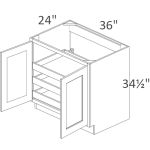 B36FH3RS Salem White Shaker RTA