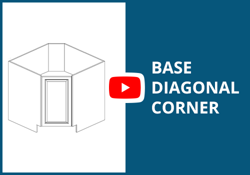 Frameless Assembly Base Diagonal Corner Cabinet Assembly