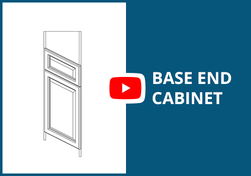 Frameless Assembly Base End Cabinet