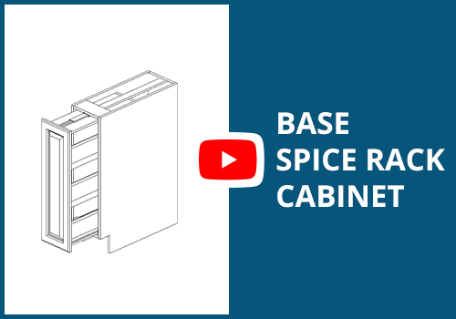 Frameless Assembly Spice Rack Cabinet