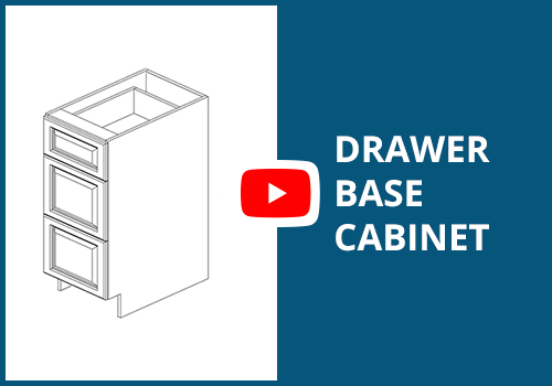 Frameless Assembly Drawer Base Cabinet