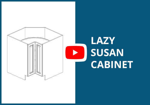 Frameless Assembly Lazy Susan Cabinet