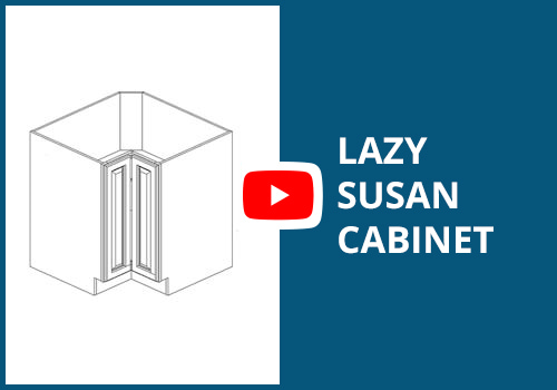 Frameless Assembly Lazy Susan Cabinet
