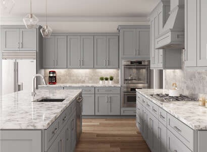 Bridgeport Grey Shaker - Ready to Assemble Kitchen Cabinets