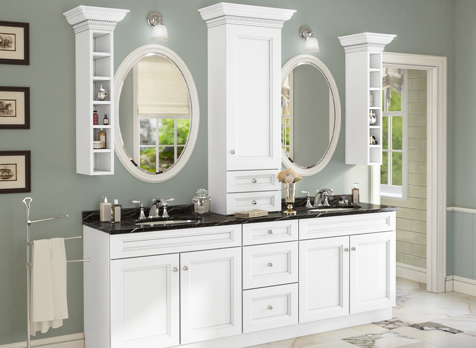 Bristol White - Ready to Assemble Bathroom Vanities