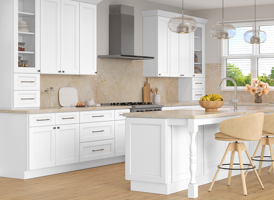 Bristol White - Ready to Assemble Kitchen Cabinets