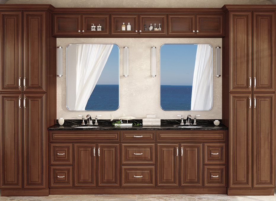 Charleston Cappuccino - Ready to Assemble Bathroom Vanities