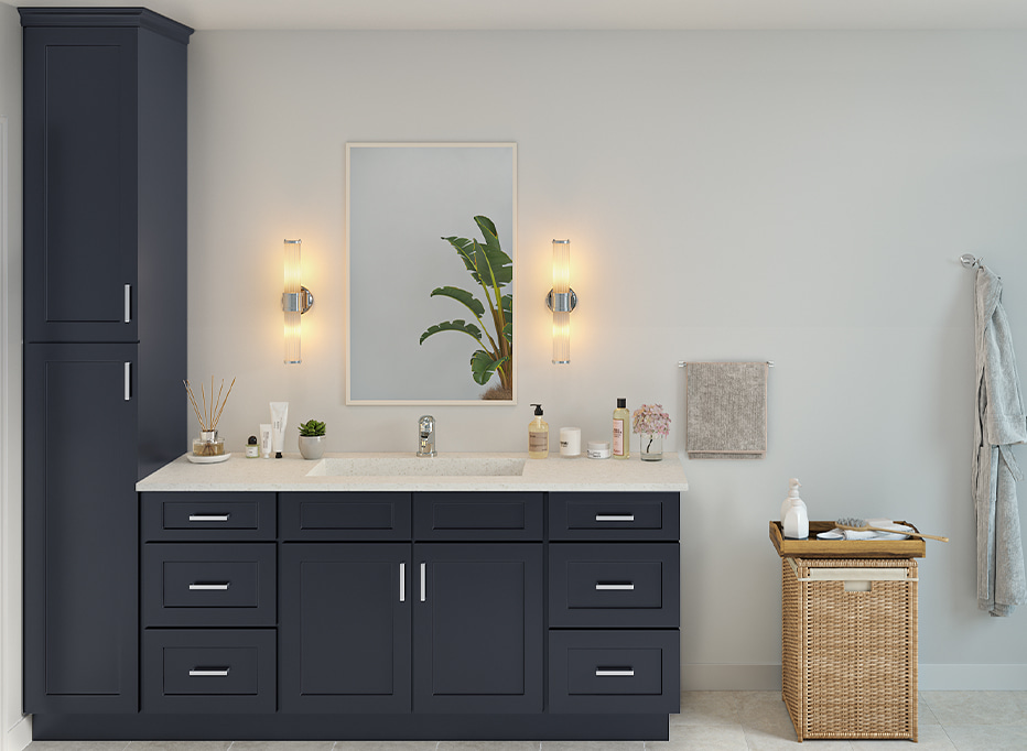 Chatham Indigo Shaker - Pre-Assembled Kitchen Cabinets
