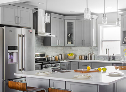 Classic Grey Shaker - Pre-Assembled Kitchen Cabinets