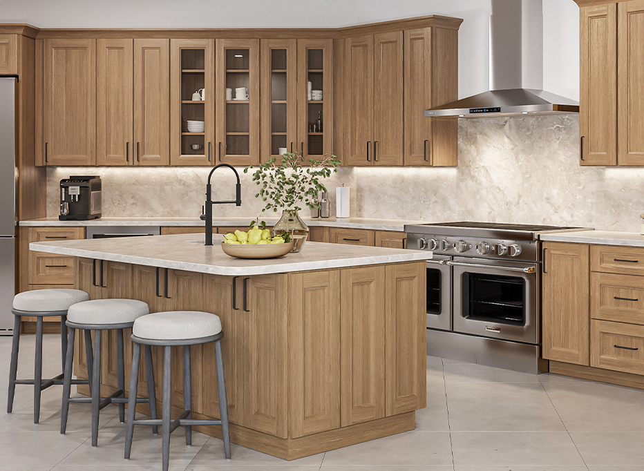 Easton Canyon Oak - Ready to Assemble Kitchen Cabinets