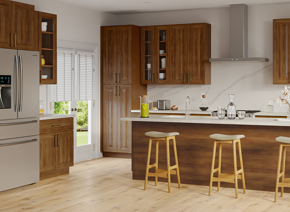 Nutmeg Modern - Pre-Assembled Kitchen Cabinets