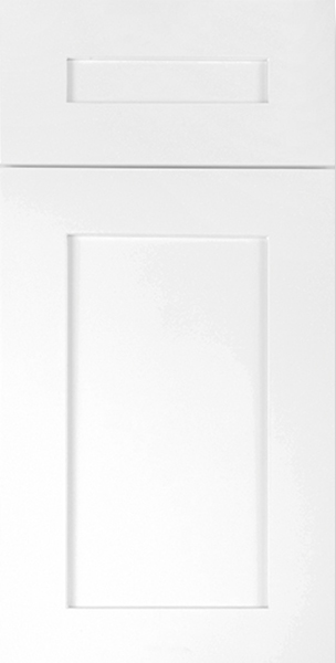 Madison White Shaker Front Door