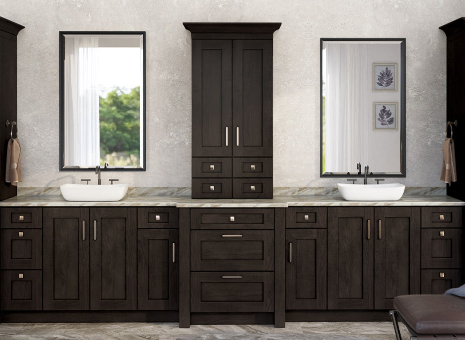 Newport Smoke Shaker - Ready to Assemble Bathroom Vanities