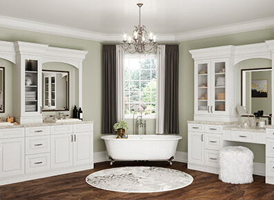 Newtown White - Ready to Assemble Bathroom Vanities