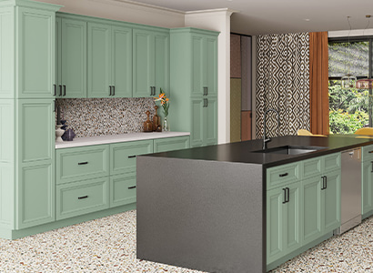 Princeton Sage Green - Pre-Assembled Kitchen Cabinets