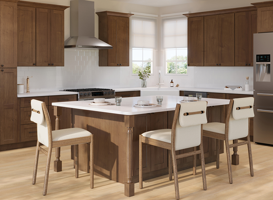 Summit Bourbon Shaker - Ready to Assemble Kitchen Cabinets