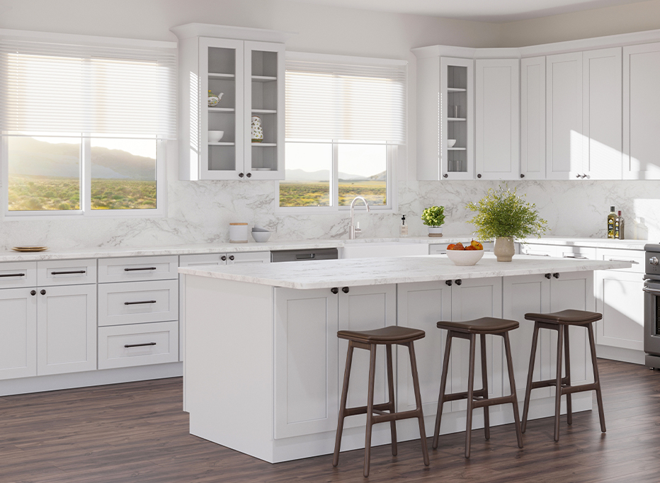 Summit White Shaker - Ready to Assemble Kitchen Cabinets