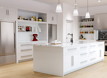 Ultra White - Pre-Assembled Kitchen Cabinets