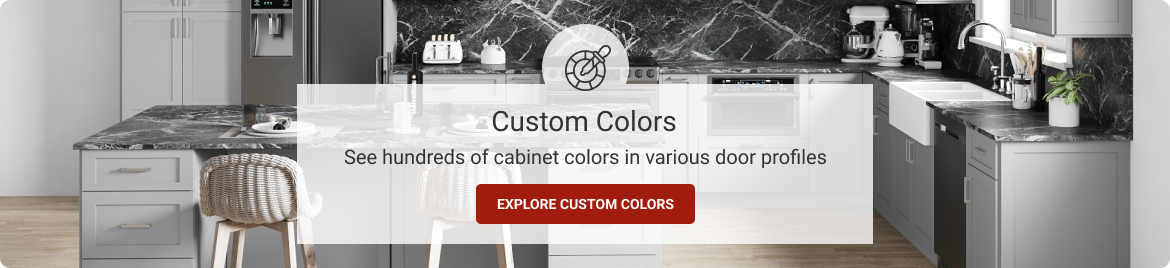 Custom color cabinets