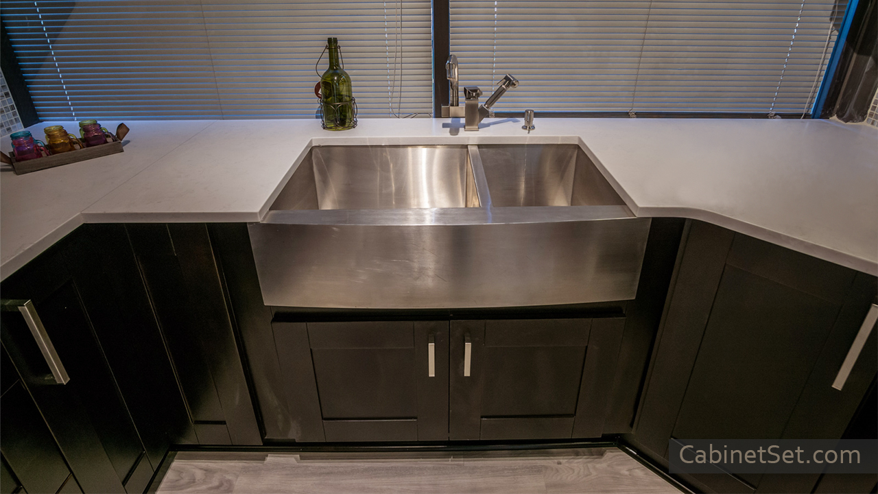 Anchester Espresso kitchen sink base cabinet.