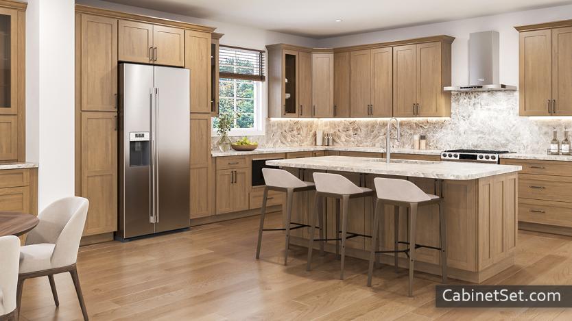 Chatham Timber kitchen angle view with an island.