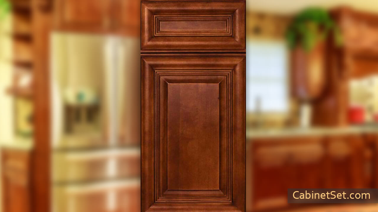 Coffee Cherry cabinet front.