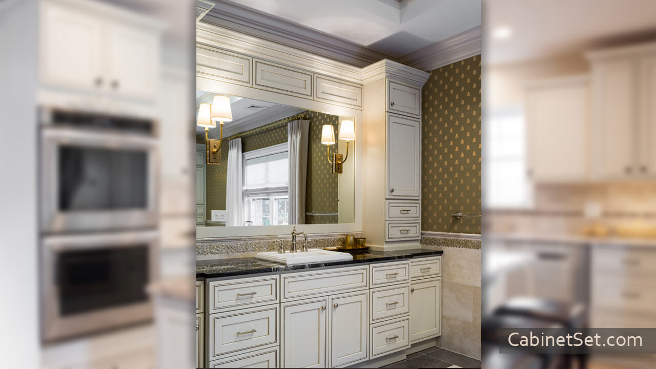 Dark Cream Glaze - High Quality Pre-Assembled Kitchen Cabinets - Cabinet Set