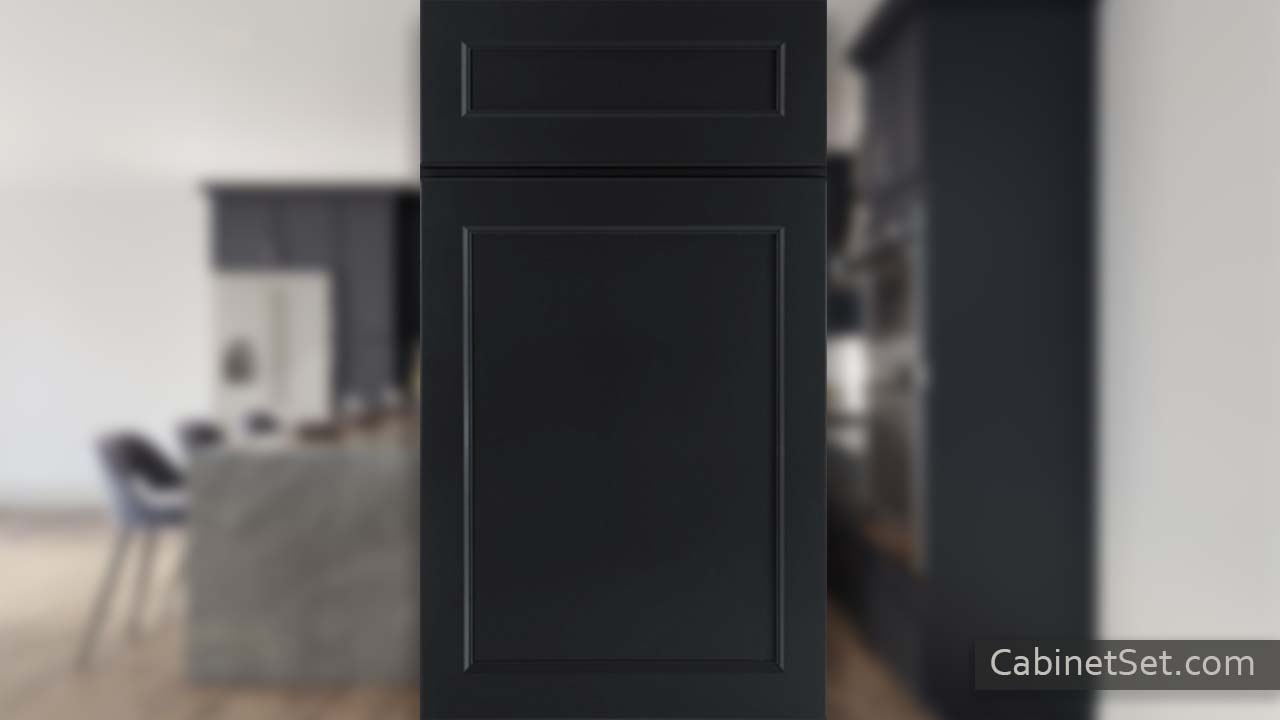 Hanover Charcoal cabinet front.