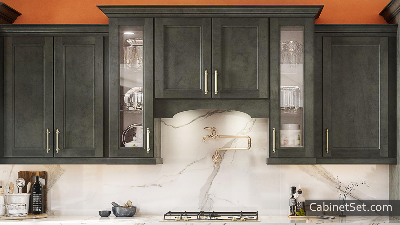 Preston Dark High Quality Rta Kitchen Cabinets Cabinet Set