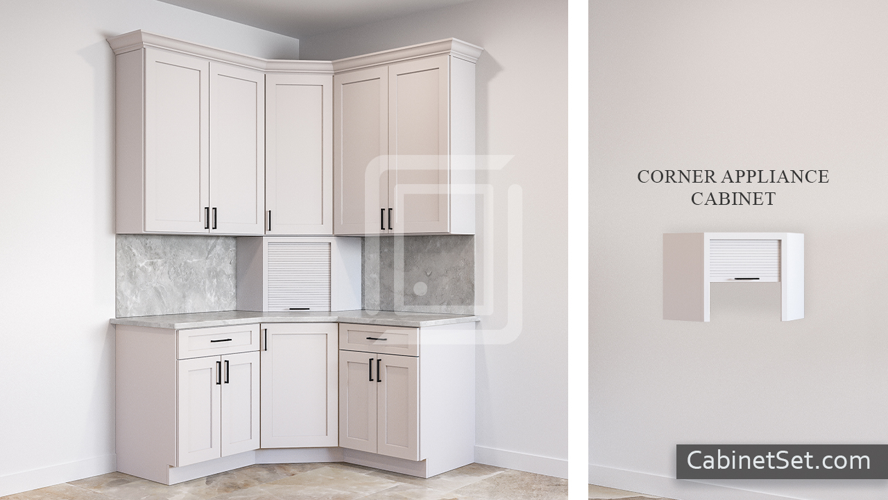 Corner Appliance Cabinet