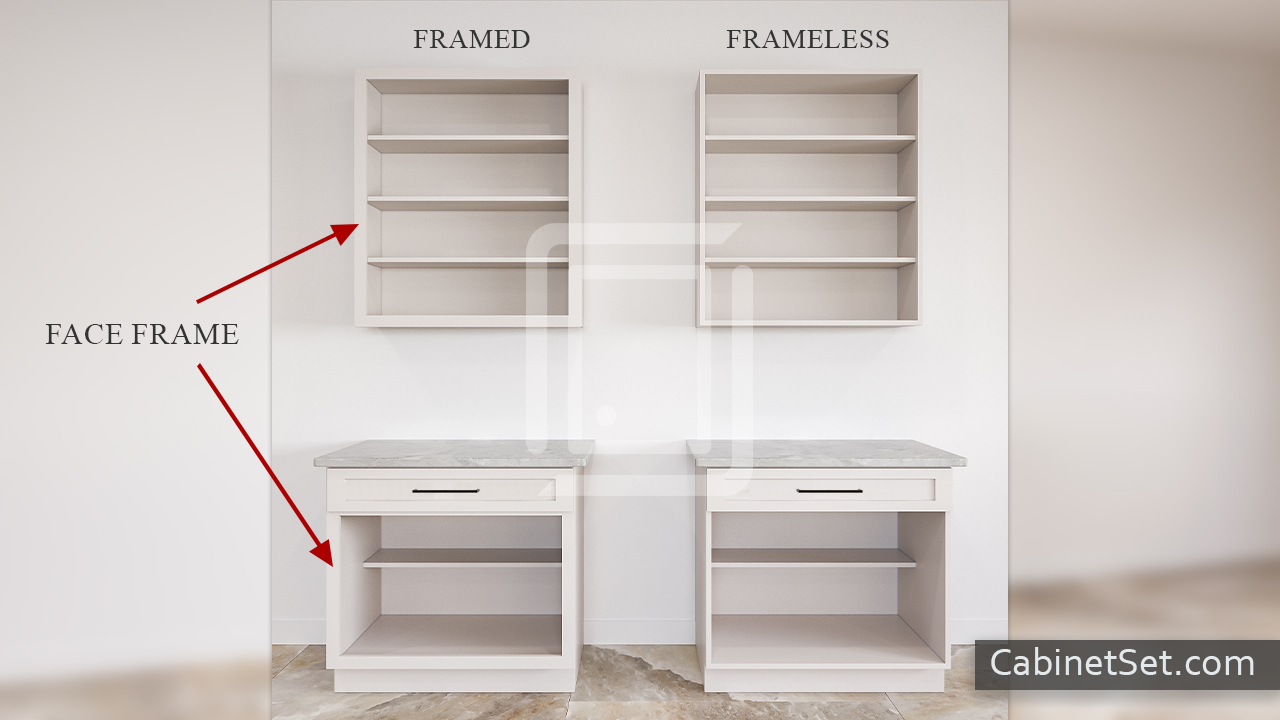 Framed vs Frameless Cabinets