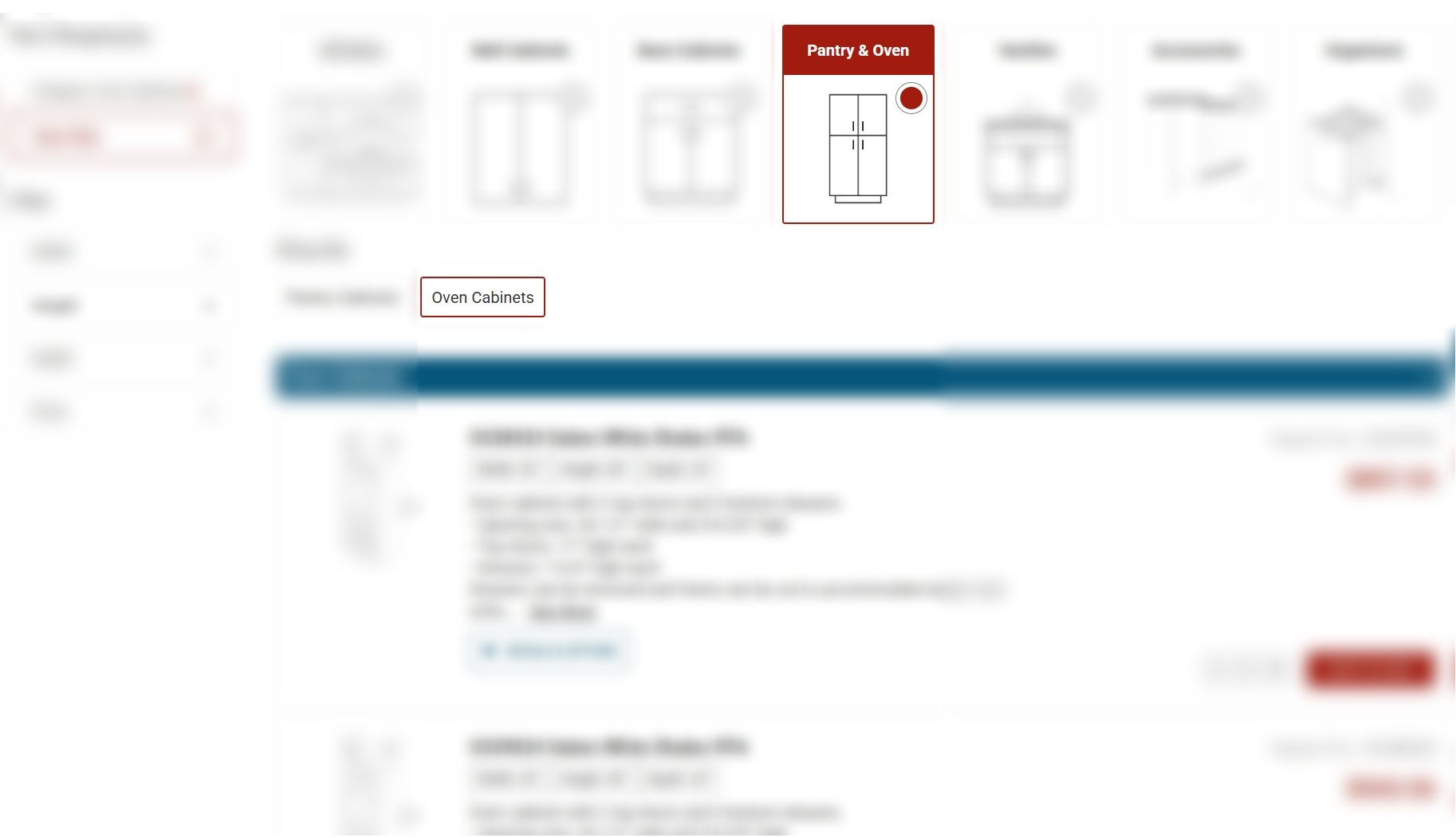 Single Oven Cabinets