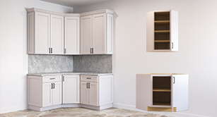 Wall and Base Diagonal Cabinets