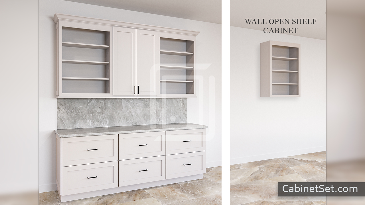 Wall Open Shelf Cabinets