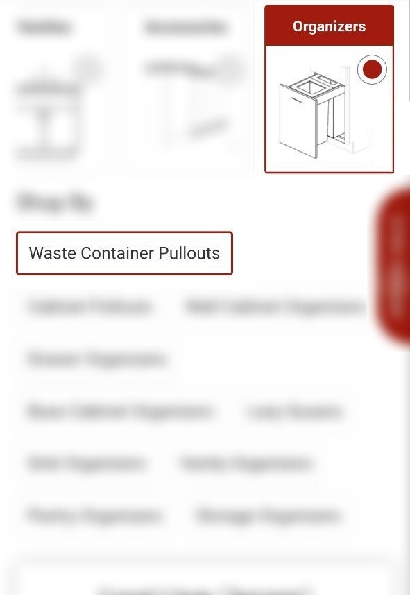 Pullout Waste Cabinet
