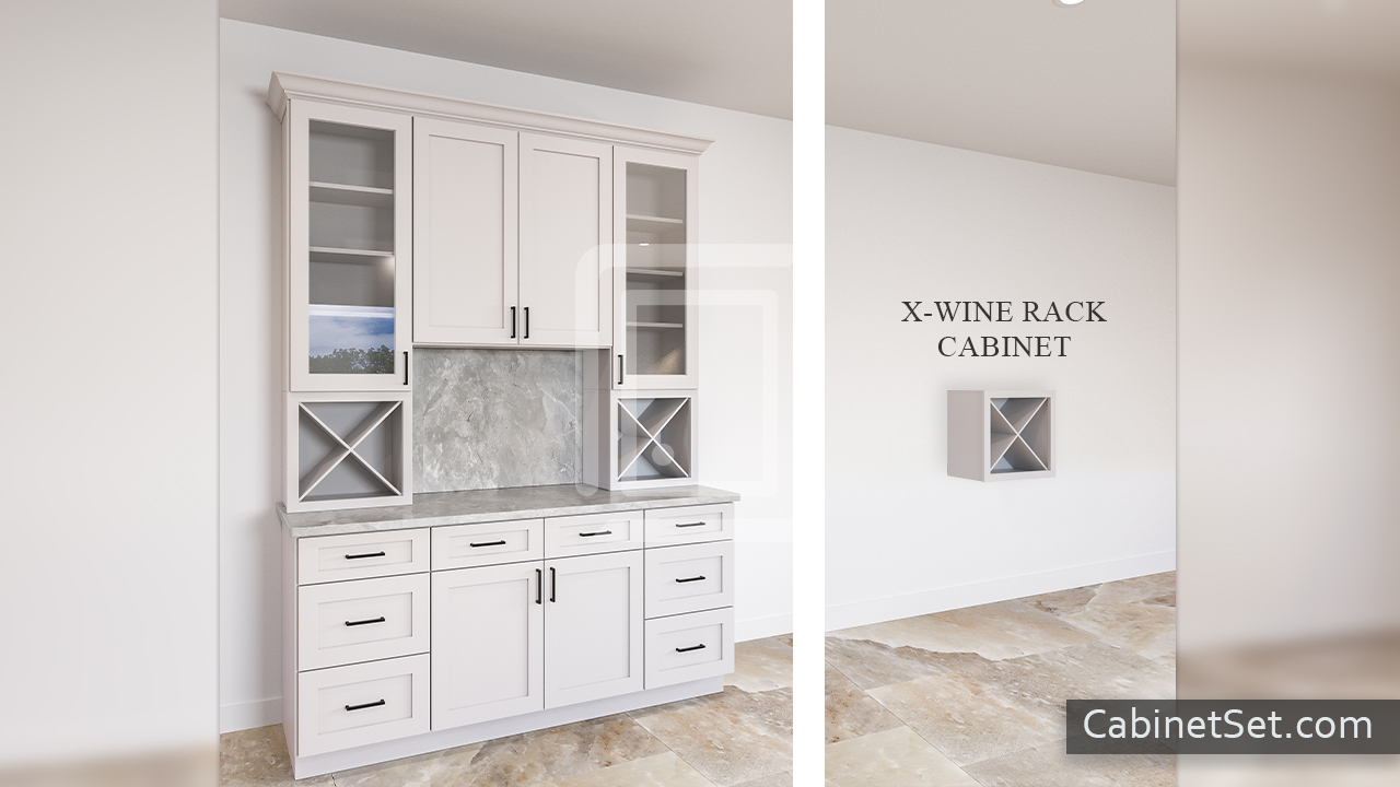 X Wine Rack Cabinet